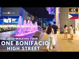 ONE BONIFACIO HIGH STREET Sunday Night Walk [4K] BGC Manila - Philippines - January 2025