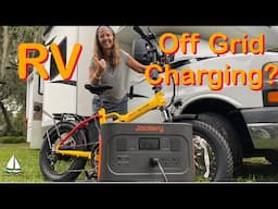 Jackery 700 Plus Solar Generator -ENOUGH POWER for my Ebike & RV Life? @SailingBrickHouse-RV Life 96