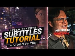 Subtitles Edit in After Effects - Tutorial