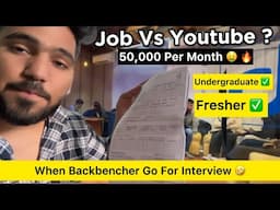 Walk in interview 50k per month salary in noida 😱 | Job Vs Youtube? | Dhruv Bhati