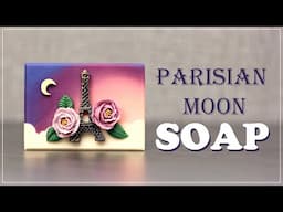 Paris by Moonlight ~ Cold Process SOAP ~ Piped Roses, Sculpted Layers & Dough