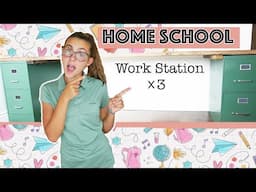 DIY Homeschool Desk | Homeschool Workstation Ideas | Back To School 2020