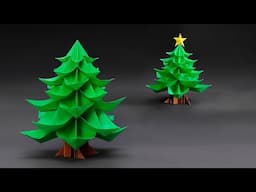 Easy Modular Origami Christmas Tree - Simplified Step by Step Tutorial