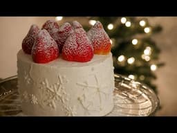 Christmas Cake - Strawberry Sponge Cake