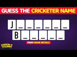 Guess the name of the cricketers from their Initials | India vs Australia edition | IND vs AUS Quiz