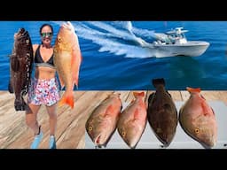 NONSTOP BIG FISH Action on NEW BOAT! Catch, Clean, Cook!