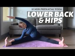 10 min Prenatal Yoga for Hip & Lower Back Relief | Quick & Soothing Seated Routine