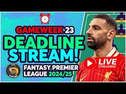 FPL GW23 LIVE DEADLINE STREAM 🚨 | GAMEWEEK 23 EARLY TEAMS NEWS? 🤔 | Fantasy Premier League 2024/25