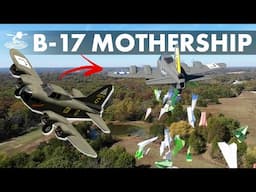 Huge B-17 Mothership - Dropping 100 Planes - MTO B-17