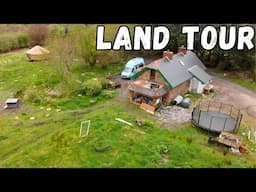 Land Tour on our 8 acre Homestead BIG UPDATE