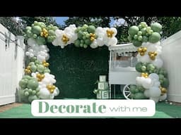 Decorate With Me | Eucalyptus Gender Reveal