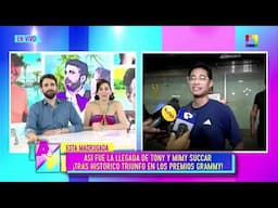 Amor y Fuego - FEB 05 - ASÍ FUE LA LLEGADA DE TONY Y MIMI SUCCAR ¡TRAS HISTÓRICO TRIUNFO! | Willax