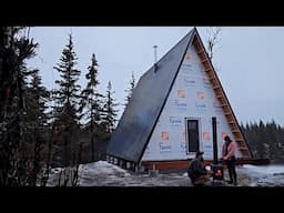 Chimney and Woodstove Install | First Fire in the Cabin