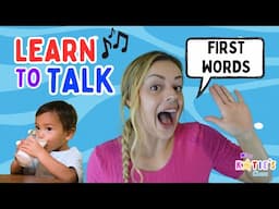 Learn To Talk for Toddlers With Miss Katie! Learn First Words & Signs! Speech Delay Learning & Songs