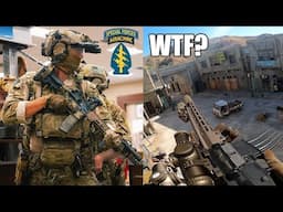 US Special Forces Soldier Try's Airsoft On Hollywood Movie Set With Realistic URGI Gas BlowBack!