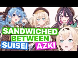 Iroha Gets Sandwiched Between Suisei & AZKi (Hololive) [Eng Subs]