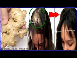 Grow long and thicker hair with ginger, Stop hair loss naturally in one day / Black hair growth tips