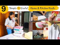 9 Brilliant Home & Kitchen Hacks | Time  Money  & Space Saving Organization Ideas | Home Making Tips