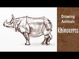 Animal Drawing: A Rhinoceros Statue