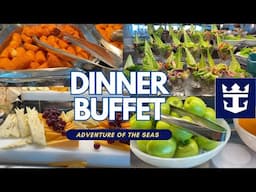 Royal Caribbean dinner buffet on Adventure of the Seas 4K