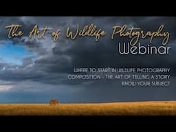 The Art of Wildlife Photography - Webinar