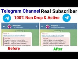 Telegram Channel Pe Subscribers Kaise Badhaye  || How To Increase Telegram Subscribers Unlimited