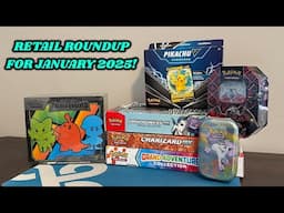 Cant find PRISMATIC EVOLUTIONS?! Here is what else is out there! RETAIL ROUNDUP for JANUARY 2025!!