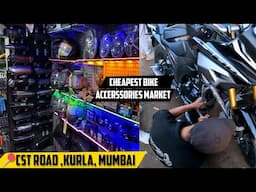 Buying accerssories for my CB200x | Exploring📍CST road, KURLA the cheapest bike accerssories market.