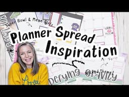 Planner Spread Inspiration | Custom Planner Spreads