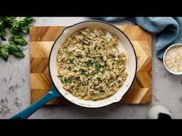 Keto Mushroom Wild Rice Pilaf [with Secret Ingredient]