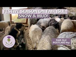 Fair Isle Postcard #41: A Festive Season of Snow & Mud on Fair Isle