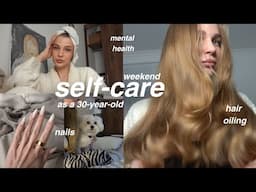 self-care weekend  |  hair oiling, manicure, and mental health