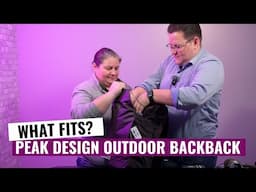 What fits? Peak design outdoor backback 25 L