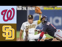 Washington Nationals vs San Diego Padres Jun 26, 2024 Game Highlights | MLB Highlights | Season 2024