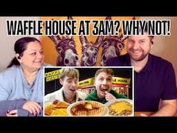 Two Brits try Waffle House for the first time! | REACTION