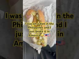 🇵🇭🇺🇸I was on  a diet in the Philippines and I just broke it in America