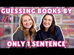 Guessing Our Favorite Books By Only One Sentence! 💖