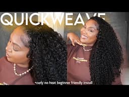 BEST VERSATILE CURLY QUICKWEAVE! pro tips for overnight hair growth method