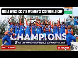 INDIA BEAT SOUTH AFRICA IN ICC U19 WOMEN’S T20 WORLD CUP FINAL IN MALAYSIA 2025@travelingartasty