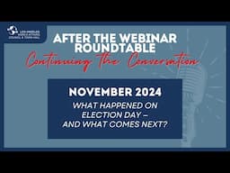 Continuing the Conversation with Dan Schnur: November 2024