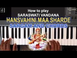 How to play Maa Sharde Maa Sharde | A Beautiful Saraswati Vandana | Sargam notes and chords C# Scale