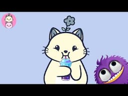 Poody and Fartsy Cat: Grimace Shake! OMG!!! @FunnyCatsHome