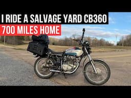 I Ride A 1974 Honda CB360 700 Miles Home In The Winter