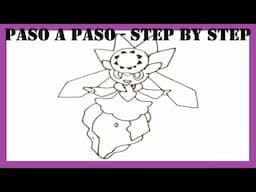 Como dibujar diancie pokémon l How to draw pokemon diancie l Speed Drawing