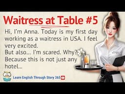 Waitress at Table #5 | Learn English Through Story Level 3 | Graded Reader