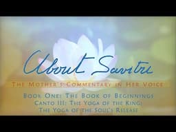 About Savitri: The Mother's Commentary  |  B1C3-17 The Infinite Discovery