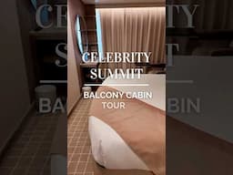 Come check out a balcony cabin on Celebrity Summit with us. ✨ #cruise #shorts