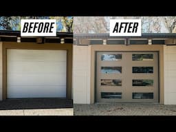 DIY Glass Garage Door Transformation