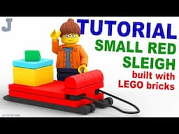 How To Make A Small Red Sleigh With LEGO Bricks Easy Tutorial