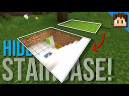 The 3 Wide HIDDEN Staircase! [Minecraft Bedrock 1.20] +Tutorial